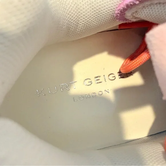 KURT GEIGER LONDON Suede Kurt Runner Sneakers Women’s SZ 38.5EU-8 US RAINBOW New - Picture 11 of 15